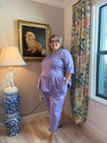 Cotton Lavender Poplin Coordinated Set