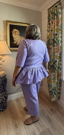 Cotton Lavender Poplin Coordinated Set